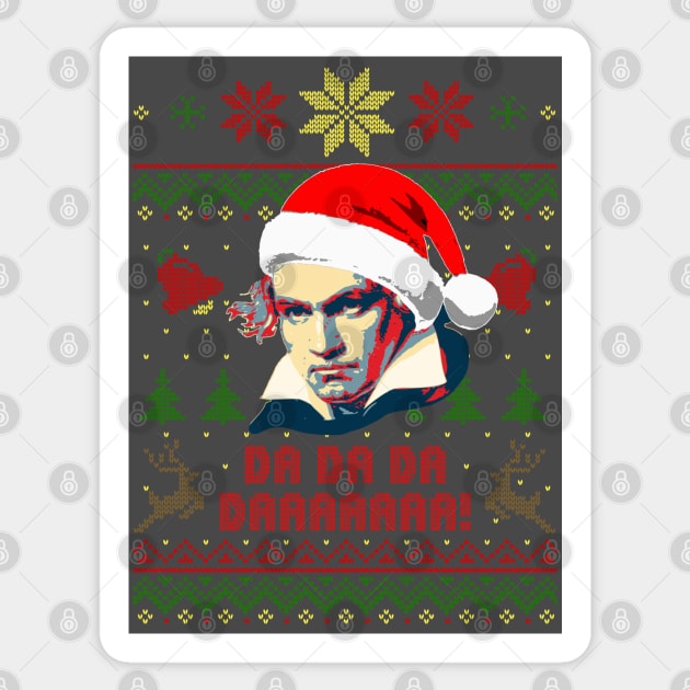 Beethoven Christmas Sticker by Nerd_art